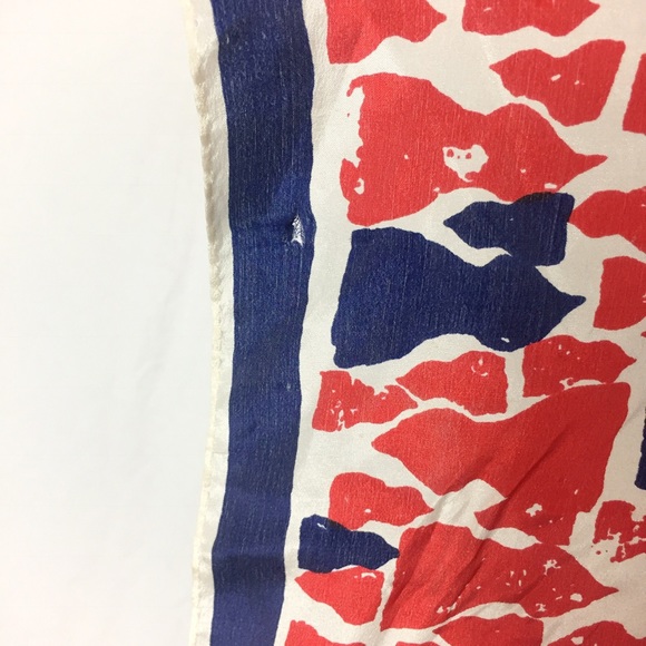 True vintage signed Vera mid century modern scarf - Picture 4 of 4